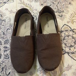 TOMS Woman’s Classic Alpargata Slip-On Shoe Gray/Brown
